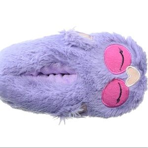 Muk Luks Toddler Purple & Pink Owl Slippers
